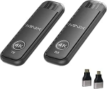 MINIX H4K traadita HDMI saatja ja vastuv&otilde;tja 4K dekooder 1080P @ 60Hz Plug & Play Dual-Band 5G + 2.4G HDMI Extender 50m (164ft) madala latentsusega &auml;rikasutuseks, striimimiseks ja koduteatri s&uuml;learvuti/PC/TV jaoks