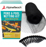 AlpineReach 4.5 m x 4.5 m Pond Net Fine Mesh (10 x 10 mm) Extra Strong Woven Net, Bird Protection Net, Bird Net, Cat Net, Protects Koi Fish from Blue Herons, Fish Herons, Birds, Leaves, UV Resistant
