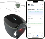 ViATOM O2ring Bluetooth-oks&uuml;meeter, impulssoks&uuml;meeter s&otilde;rmeotsaga pidevaks j&auml;lgimiseks &ouml;&ouml;sel, uneoks&uuml;meeter SpO2 ja s&uuml;dame l&ouml;&ouml;gisageduse m&otilde;&otilde;tmiseks (t&auml;iustatud funktsioonid)