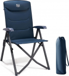 TIMBER RIDGE Campingstuhl Faltbar Hohe Lehne Kleines Packma&szlig; Klappstuhl Camping 150kg mit 4 Positionen verstellbar mit Tasche Liegestuhl Alu f&uuml;r Garten Balkon Wohnmobil