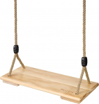 Pellor Wooden Swing Seat, Adult / Children's Garden Board Swing, for Outdoor Games with Height Adjustable Rope, 200 kg