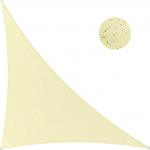IOAOI Sun Sail 5m x 5m x 7.1m Awning Triangle Right Angle Waterproof Awning 95% UV Protection Patio Canopy for Garden Balcony and Patio (Color : Light Yellow)