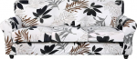 SearchI Stretch Sofa Cover Printed Floral Pattern 4 Pieces Sofa Slipcover with 3 Separate Pillow Covers, Washable Furniture Protector for Living Room (Sofa, Maple Leaf Pattern)