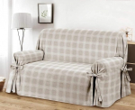Casatessile SCOZZESE Sofa Cover Beige 1 Armchair
