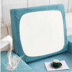 Diivanist istmepadja kate, Stretch diivanikate, libisemisvastane diivanikate 1/2/3-kohvik, Jacquard diivanikate diivanikate, kerge ja hingav, diivanikate diivanile L-kujuline nurgadiivan (sinine, suur 4-kohvik)