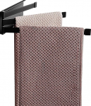 yeavs Swing r&auml;tikuriiuli r&otilde;ivakapp Matt Black Wall Mounted Towel Rail Swivel with 3 Arms for Bathroom Kitchen Storage (Vannituba, k&ouml;&ouml;k, ladustamine)