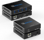 USB 3.0 Extender 229ft 70m 4-Port Extender &uuml;le Cat5e Cat6 RJ45 LAN pikendus POE 5V Madal energiatarve USB Extender Ethernet t&ouml;&ouml; s&uuml;nkroniseerimine Windows MacOS Android Linux Ei draiverit