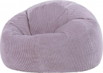 ikoon Kingston Classic Fluffy Corduroy Bean Bag, t&auml;iskasvanud, lilla, t&auml;idisega, Indoor Bean Bag, Cosy, Large
