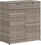 vidaXL aiakapp, palju hoiuruumi sisaldav kommunaalkapp, ustega k&uuml;lgkapp, r&otilde;dukapp, terrassikapp, hall pol&uuml; rotangist kapp