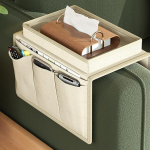 Diivanitooli diivanitoolil k&auml;etoe organiseerija Kaugjuhtimispuldi hoidja Caddy Handset Holder Tugitooli hoiukott koos joogihoidjaga tabletile, telefonile, padile, raamatule, ajakirjadele, 6 taskuid