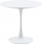 Skandinaavia modernne &uuml;mmargune s&ouml;&ouml;gilaud, &uuml;mmargune laud, lihtne v&auml;ike laud k&ouml;&ouml;ki, s&ouml;&ouml;gituppa ja elutuppa, l&auml;bim&otilde;&otilde;t 80 cm, valge