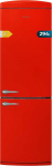 Cecotec Bolero CoolMarket Combi Origin 294+ Red E Retro k&uuml;lmik 2 uksega 294L 190 cm k&otilde;rgusel ja 60,5 cm laiusel, Total No Frost, Multi Cooling, Quick Freeze funktsioon, Vintage disain punases toonis.