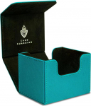 Card Guardian - Premium Trading Card Box 100 kaardile - ilma PVC kaardihoidja m&auml;ngukaartidele (t&uuml;rkiissinine)