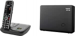 Gigaset E720A juhtmeta Premium vanemtelefon, must & Box 100 DECT baasjaam oma sides&uuml;steemi jaoks koos Gigaset telefonitorudega - baas toetab 6 telefonitoru, must