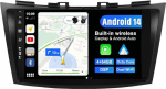 JOYX Android 13 IPS autoraadio sobib Suzuki Swift/Ertiga (2011-2017) - 4G + 64G - Sisseehitatud DSP/Carplay/Android auto - Kaamera + MIC - 9-tolline 2 DIN roolil juhitav 4G WiFi DAB 360 kaamera