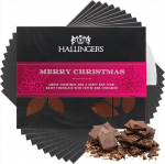 Hallingers 10 x H&auml;id j&otilde;ule - T&auml;ispiimane &scaron;okolaad Marc de Champagne'iga - K&auml;sitsi valmistatud (karbis) - Lihav&otilde;tte kingitused Lihav&otilde;tte korvi lihav&otilde;ttemunad ja lihav&otilde;ttedekoratsioon | &Otilde;nnitlused T&auml;name s&otilde;prust