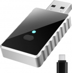 AGPTEK 2-in-1 traadita CarPlay adapter, App1e & Android CarPlay auto, sujuv &uuml;hendus &uuml;he kl&otilde;psuga, 5 GHz WiFi, viivituseta traadita CarPlay adapter, &uuml;hildub iOS 10+, Android 11+ seadmetega