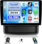 CAMECHO 4+128G Android 15 Navi Autoradio f&uuml;r Renault Trafic 2 Opel Vivaro A Nissan Primastar 2010-2014, 10 Zoll GPS Radio mit Bluetooth WiFi Wireless Carplay Android Auto FM RDS 32EQ +R&uuml;ckfahrkamera