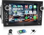 CAMECHO 4+64G 7 Zoll Android 15 Autoradio f&uuml;r Opel Astra Antara Vectra Corsa Zafira Meriva Combo, Navi Radio mit Bluetooth GPS WiFi Wireless Carplay Android Auto FM RDS +R&uuml;ckfahrkamera