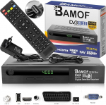Bamof 2225 PRO digitaalne satelliidi vastuv&otilde;tja (HDTV, DVB-S /DVB-S2, HDMI, SCART, 2x USB, Full HD 1080p) [eelprogrammeeritud Astra, Hotbird ja T&uuml;rksat jaoks] + HDMI kaabel