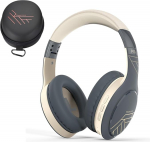 PowerLocus Bluetooth k&otilde;rvaklapid &uuml;le k&otilde;rva, traadita 3-EQ režiimiga, 60 tundi m&auml;nguaega, Hi-Fi Stereo kokkupandavad k&otilde;rvaklapid mikrofoniga, m&auml;luvahust k&otilde;rvapadjad ja kangast peapael mobiiltelefonidele