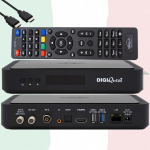 TiVuSat Card 4K UHD + DIGIQuest Q80 Combo Receiver 4K H.265 S2+T2 HEVC Set-Top Box, sertifitseeritud TiVuSat vastuv&otilde;tja koos kaardiga (mitte aktiveeritud), meediapleier, WebRadio, HTS HDMI kaabel