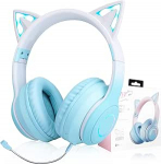 Laste Bluetooth k&otilde;rvaklapid, kassik&otilde;rvad, laste k&otilde;rvaklapid LED-valgusega, juhtmevabad laste k&otilde;rvaklapid koos kaabliga, reguleeritavad k&otilde;rvaklapid, mikrofoniga k&otilde;rvaklapid t&uuml;drukutele, t&auml;iskasvanutele, tahvelarvutile,