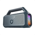 soundcore by Anker, Boom 2 Outdoor k&otilde;larid, 80 W, subwoofer, BassUp 2.0, 24 tunni aku, IPX7 veekindel ja ujuv, LED valgus, USB-C, EQ, BT 5.3, mobiilne Bluetooth k&otilde;lar (uuendatud)