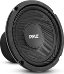 Pyle 1 x PLMW63 6.5" 165mm 6.5" Dia 75 Watt RMS 150 Watt Max Single Voice Coil 4 Ohm kummist suspensiooniga auto subwoofer