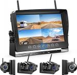 Fookoo HD 1080P 9" magnetiline tahavaatekaamera; 9" IPS monitor; Laetav: 2 k&uuml;lgmist + 2 tagumist kaamerat 1 minutiline paigaldus Pikk aku eluiga Puurimata IR-valgus matkaauto, veoauto, haagise jaoks CX904