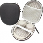 Taoricen Case Bag &uuml;hildub Edifier W820NB / W830NB / Free Pro, JBL Tune 770 NC/670 NC/710 BT k&otilde;rvaklappidega, k&otilde;rvaklappide tarvikute hoiukott (must)