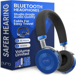 Puro Sound Labs JuniorJam Plus helitugevuse piiramise k&otilde;rvaklapid lastele, ohutu kuulmiskaitse - reguleeritavad Bluetooth-k&otilde;rvaklapid tahvelarvutitele, nutitelefonidele, arvutitele (sinine)