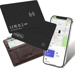 Slim Smart Tag Card 1,6 mm, Smart Wallet Tracker Card App-LE Find My (ainult iOS), Bluetooth Tracker juhtmevaba laetav, IP68 veekindel, Item Finder Card for Wallet, Pack of 2