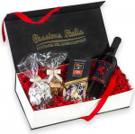 Geschenkset Purer Genuss mit Premium-Toskana Rotwein und Pralinen Tartufi und Zartbitter Schokolade