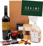 Kinkekomplekt "Gl&uuml;hwein Freude", kinkekorv veinivalmistaja veini, h&otilde;&otilde;gveini, vanilje Cumferli ja &scaron;okolaadiga, DIY kinkekomplekt j&otilde;uludeks