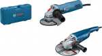 Bosch GWS 22-230 J + GWS 880 Professional Angle Grinder Set, in Carry Case, Blue