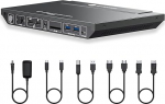 AV Access dokkimisjaam KVM l&uuml;litiga s&uuml;le- ja lauaarvutile, 100W laadimine, 4K @ 60Hz Dual Monitor HDMI, 3 x USB 3.0, USB-C, 1G Ethernet, EDID tugi, SD, 3,5 mm AUX audio, Fast Switch 2 Computer