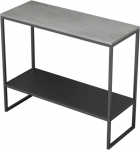 JYBNBBE Modern Console Table, Marble Side Table, Modern Bedside Table, Small Emit Metal Shelf, Console Sofa Table for Living Room, Entrance, Hallway, W 65 x 25 x 55 cm