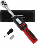 ATsafepro Digital Torque Wrench 3-60 Nm, Digital Torque Wrench 3/8 Inch Drive, &plusmn;2%, Preset Memory, Buzzer and LED Flash Notification for Bicycle Moto Car