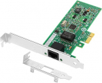 PCIe Ethernet v&otilde;rgukaart Intel EXPI9301CT 82574L kiibistikuga PCIe 1.1 x1 1Gb &uuml;heportiline RJ45 LAN kaart, toetab Windows Server/Windows/Linux/VMware/ESX