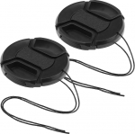 2 tk Objektiivi kork asendamine plastist objektiivi kork universaalne kaamera objektiivi kork 2 x string objektiivi kork kaamera aksessuaarid 58mm