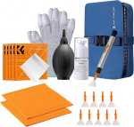 K&F Concept Cleaning Set for Lens and Lens Cleaning (Includes Lens Pen, Bellows, Microfibre Cloth, Glove, Microfibre Swab, Carry Bag)