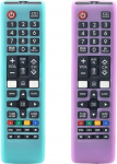 Silikon-Fernbedienung f&uuml;r Samsung Smart TV AA59-00786A BN59-01315B AA59-00741A BN59-01199F Fernbedienung, waschbar, rutschfest, mit Anti-Verlust-Umh&auml;ngeband, 2 St&uuml;ck