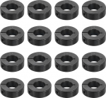 QUARKZMAN 16-ne pakett &uuml;he jagatud v&otilde;lli klamber 5/8-tollise puuriga &uuml;heosaline klamber 1-5/16-tollise v&auml;lisl&auml;bim&otilde;&otilde;duga 7/16-tollise paksusega mustast oks&uuml;deeritud terasest lukustuskruvi v&otilde;lli klamber