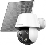 VISION WELL 2K Solar Surveillance Camera Outdoor Wireless, AI Motion Detection, Night Vision, WiFi CCTV kodu, akutoitega, SD/Cloud Storage