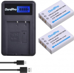 DuraPro 2 x 2200 mAh NP-95 aku ja LCD USB-laadija Fujifilm FinePix F30, FinePix F31fd, FinePix Real 3D W1, FinePix X100, FinePix X30, FinePix X100T, FinePix X100LE jaoks.