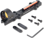 FOCUHUNTER 1 x 28 mm punase / rohelise kiudoptilise punktiga p&uuml;ssiekskursioon Hologrammi vaatev&auml;lja sobitamine Shotgun Outdoor Sport Dot Visor Taktikaline visiir Punase / rohelise kiudoptilise punkti visiir T&auml;ielikult kaetud punktivisiir koos 3MOAga