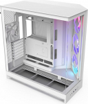 NZXT H9 Flow RGB (2025) - Suur kahe kambriga ATX Mid-Tower &otilde;huvooluga arvutikapp - sisaldab 1 x 420mm RGB ventilaatorit ja 1 x 120mm ventilaatorit - 420mm radiaatori tugi - karastatud klaas - valge