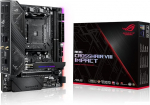 ASUS ROG Crosshair VIII Impact Gaming emaplaat (AMD AM4 sokkel, Mini DTX vormifaktor, SO-DIMM.2, Wi-Fi 6, PCIe 4.0, Aura Sync, USB 3.2 Gen2)
