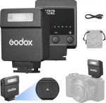 Godox iM22 kaamera v&auml;lk Mini v&auml;lk 470 mAh akuga 440 t&auml;isv&otilde;imsusega v&auml;lk 5 tasemega Sony zve10, zv1, Canon, Nikon, Fuji, Olympus kaameratele (iM22)